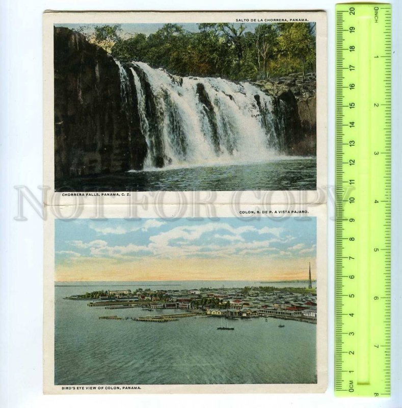 290735 PANAMA CANAL Vintage set of 16 views & ships in COVER