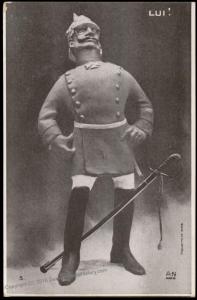 France WWI-era Political Anti-German Kaiser Wilhelm II Patriotic Postcard 75332