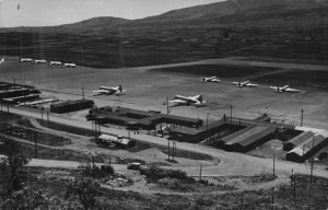 Vintage RPPC Lajes Airfield Azores Portugal Terceira Island WWII Era