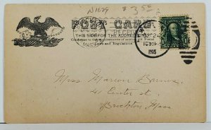 1905 Lewiston Maine Masonic Building Postcard P19