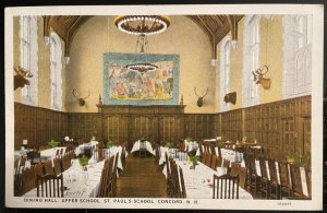 Vintage Postcard 1925 St. Paul's School, Dining Rm, Concord, New Hampshire (NH)