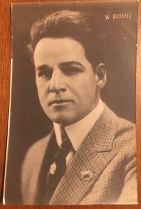 RPPC  William Russell Silent Film Actor Movie Star c1910s Vintage Photo Postcard