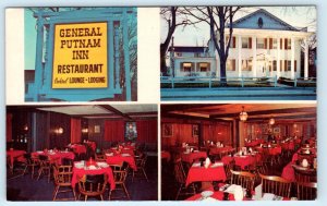 NORWALK, Connecticut CT ~ Roadside GENERAL PUTNAM INN 1950s-60s Postcard