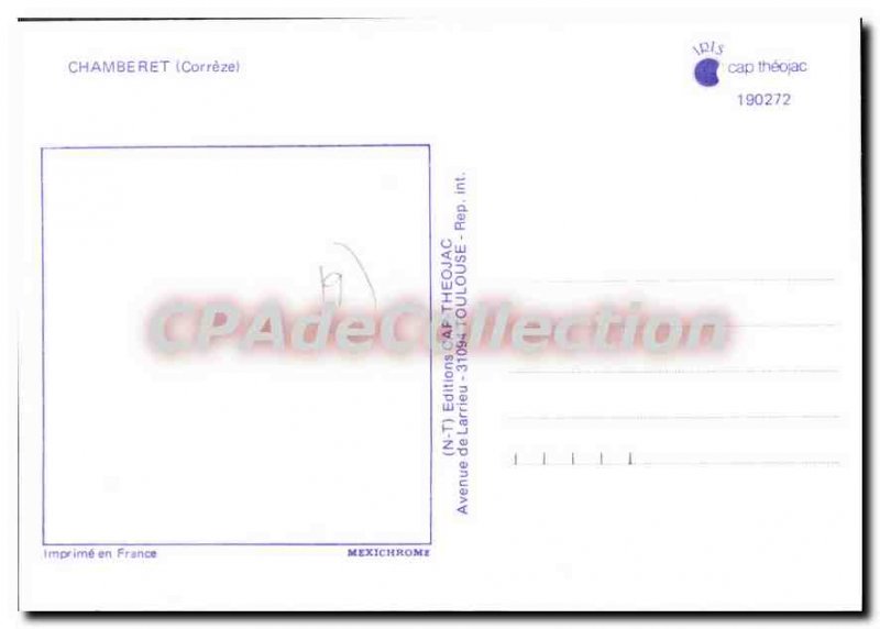 Postcard Modern Chamberet Remember