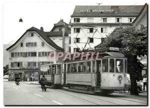 Postcard Modern Tram This 2 2 6 and C 11 has Brunnen debarcadere