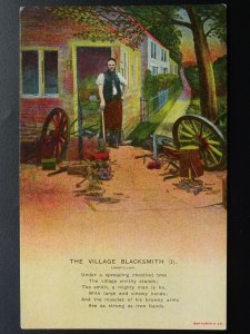 Shirehorse Smithy & Farrier THE VILLAGE BLACKSMITH Old Postcard Bamforth 4533/1