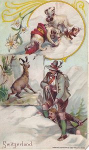 Arbuckle Bros Coffee Advertising Card, Switzerland, cir. 1880s (damaged) (54222)