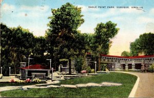Iowa Dubuque Scene In Eagle Point Park 1961