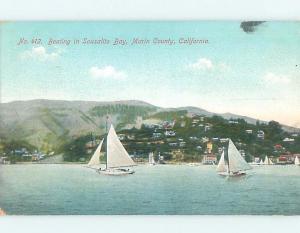 Divided-Back PANORAMIC VIEW Sausalito - Near San Francisco California CA hp4771