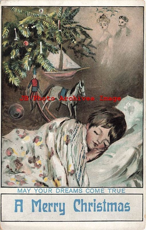 Christmas, S. Langsdorf No S. 1311, May Your Dreams Come True, Boy Sleeping