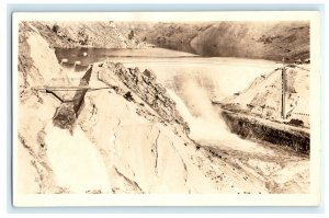 Arrowrock Dam Boise ID Idaho Real Photo RPPC Postcard (BK8)