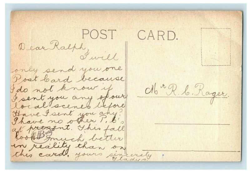 C.1910 Junction Falls, Lawson, Blue Mountains. Postcard P168