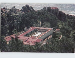 Postcard Aerial View The J. Paul Getty Museum Malibu California USA