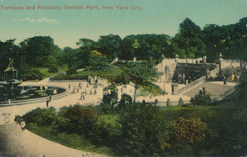 Terraces and Fountain - Central Park NYC, New York City - DB