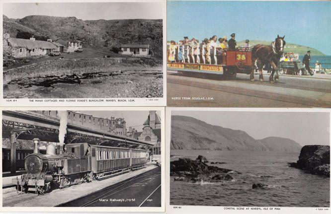 Niarbyl Manx Railways Florrie Fords Bungalow 4x Real Photo Isle Of Man Postcard