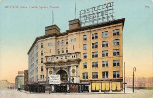 Castle Square Theater Boston Massachusetts 1910c postcard