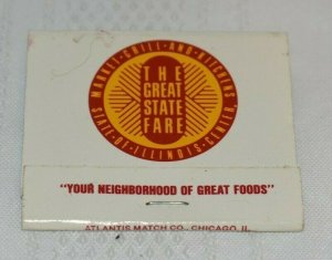 The Great State Fare State of Illinois Center Chicago 30 Strike Matchbook
