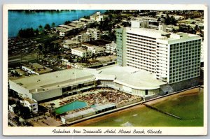 Vtg Miami Beach Florida FL Fabulous New Deauville Hotel 1960s View Postcard