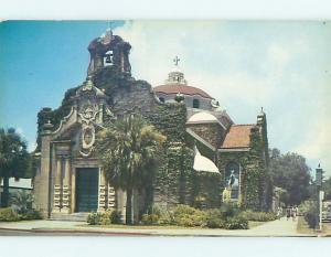 Unused 1950's OLD CARS & CHURCH SCENE Pensacola Florida FL p3678