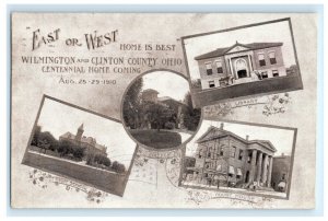 1910 WILMINGTON CLINTON COUNTY CENTENNIAL HOME COMING OHIO OH POSTCARD (GN1)