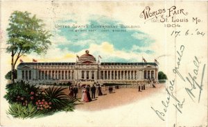 PC CPA US, MO, ST LOUIS, WORLD'S FAIR 1904, VINTAGE LITHO POSTCARD (b6514)