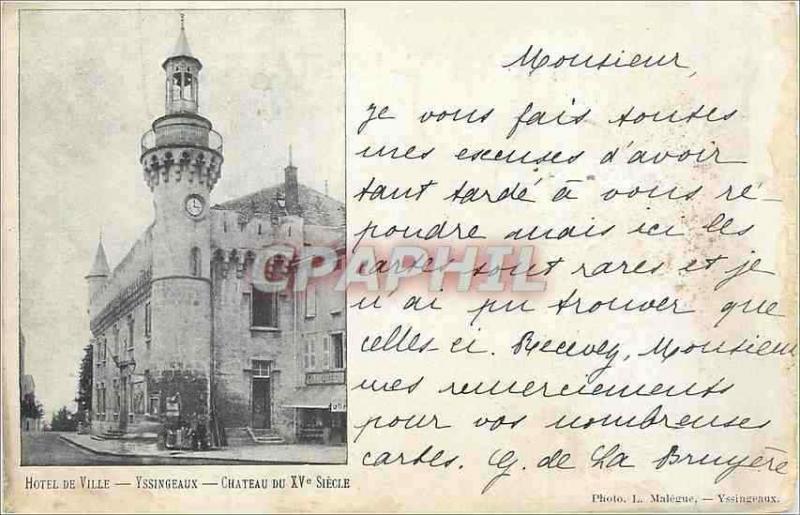  Ansichtskarten-Rathaus Yssingeaux-Schloss des XV E Jahrhunderts