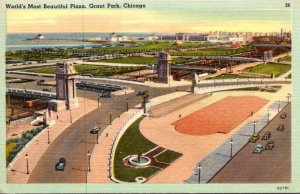 Illinois Chicago Grant Park Woorld's Most Beautiful Plaza