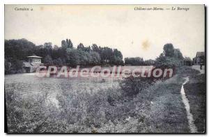 Old Postcard Chalons Sur Marne Dam
