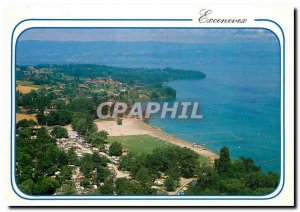 Postcard Modern Lake Geneva Haute Savoie France Excenevex Camping la Pinede a...