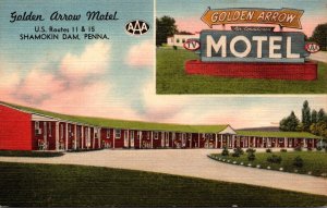 Pennsylvania Shamokin Dam The Golden Arrow Motel 1961