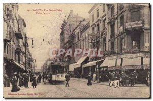 Old Postcard Nancy Rue Saint Dizier Point Central Tramway