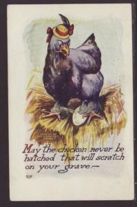 May the Chicken....,Comic Postcard BIN 