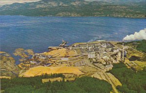 Canada Elk Falls Paper Mill and Sawmill Campbell River Vancouver Island Briti...