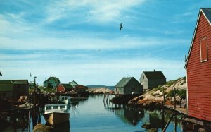 Vintage Postcard Peggy Cove Halifax County Nova Scotia Canada Pub John Urquhart