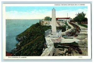 1920 Cannons At Cabana Havana Vintage Postcard F96