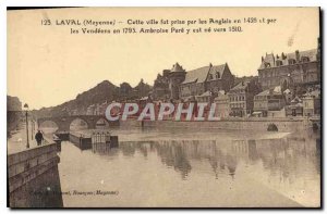 Old Postcard Laval Mayenne This City was taken by the English