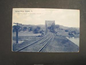 WINDSOR VT Railroad RR Bridge c1910 Postcard