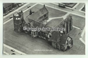 tq0006 - Lincs - Aerial View of the Gainsborough Old Hall and Grounds - postcard