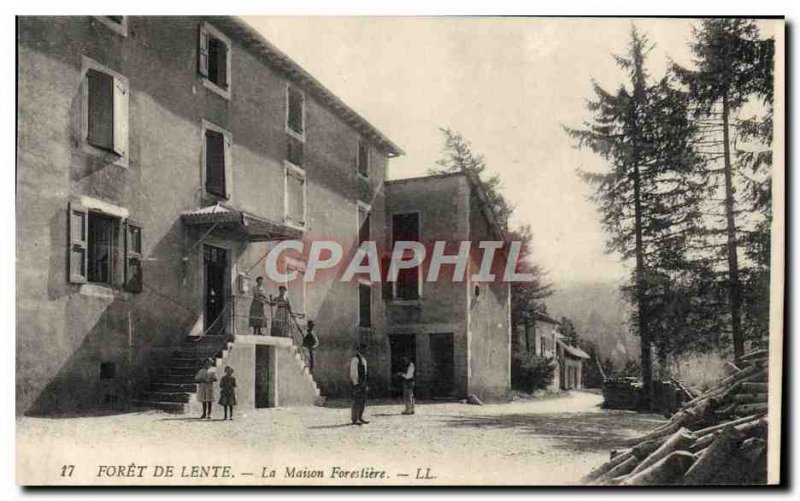 Old Postcard Foret de Lente The forestry house