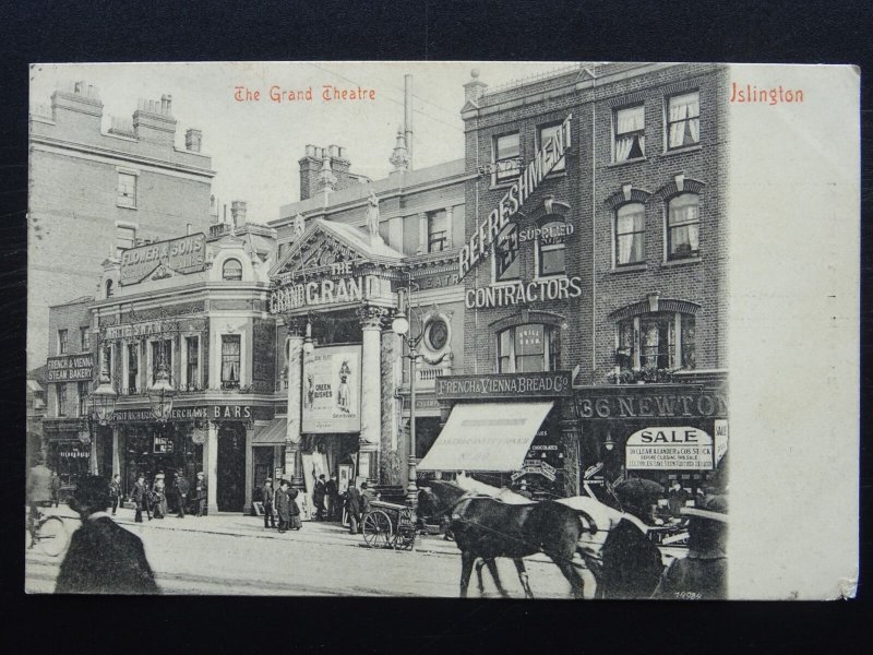 London ISLINGTON The Grand Theatre c1904 Postcard by A.L. Holmes