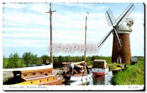 Postcard Old Mill Horsey Norfolk Broads mill windmill