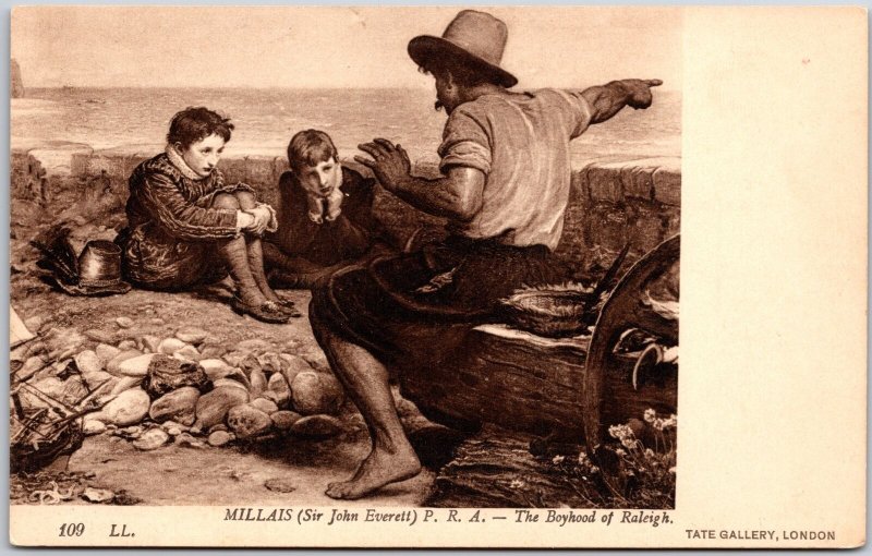 Millais (Sir John Everett) - The Boyhood Of Raleigh Postcard
