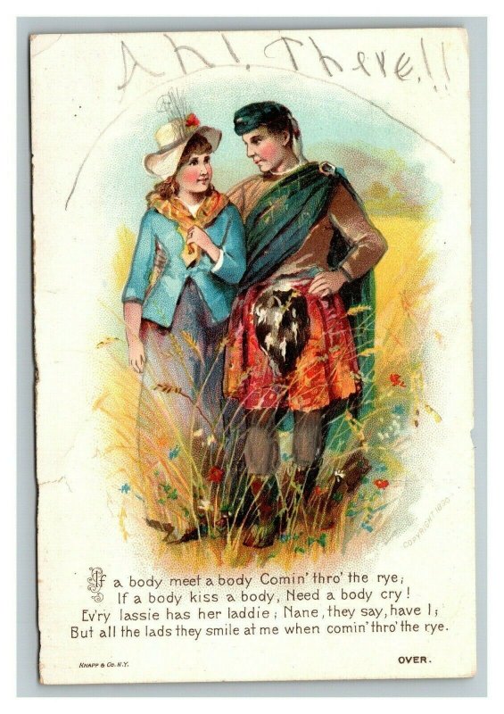 Vintage 1890's Advertising Card Dr. D. Jayne Sanative Pills
