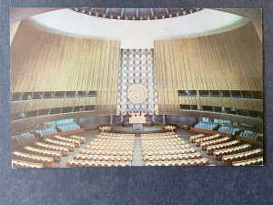 General Assembly Hall U.N. Hdq NYC NY Chrome Postcard H1178085142