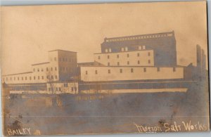 Morton Salt Works, Hutchinson KS c1910s Vintage Postcard F35