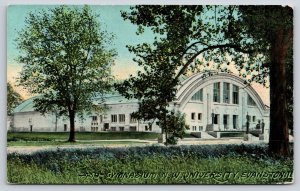 Evanston Illinois~Northwestern University~Gymnasium~c1910 Postcard
