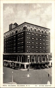 View of Hotel Goldsboro, Goldsboro NC Vintage Postcard L49 