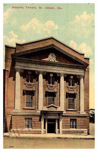 Postcard BUILDING SCENE St. Joseph Missouri MO AR9436