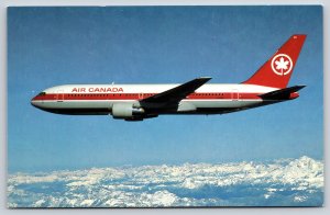 Airplane~Air Canada~Boeing – 767 Passenger Plane~Vintage Postcard