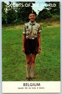 c1968 Belgium Scouts Of The World Boy Scouts Of America Groves Vintage Postcard